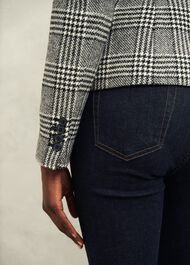 Brea Wool Jacket, Black White, hi-res